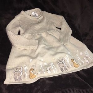 Max Studio Baby 24 Month/ 2 Toddler woodland scene sweater dress